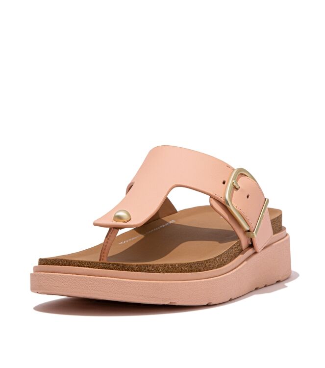 FitFlopTM gen ff buckle leather toe post sandals blushy Direct leverbaar uit de webshop van www