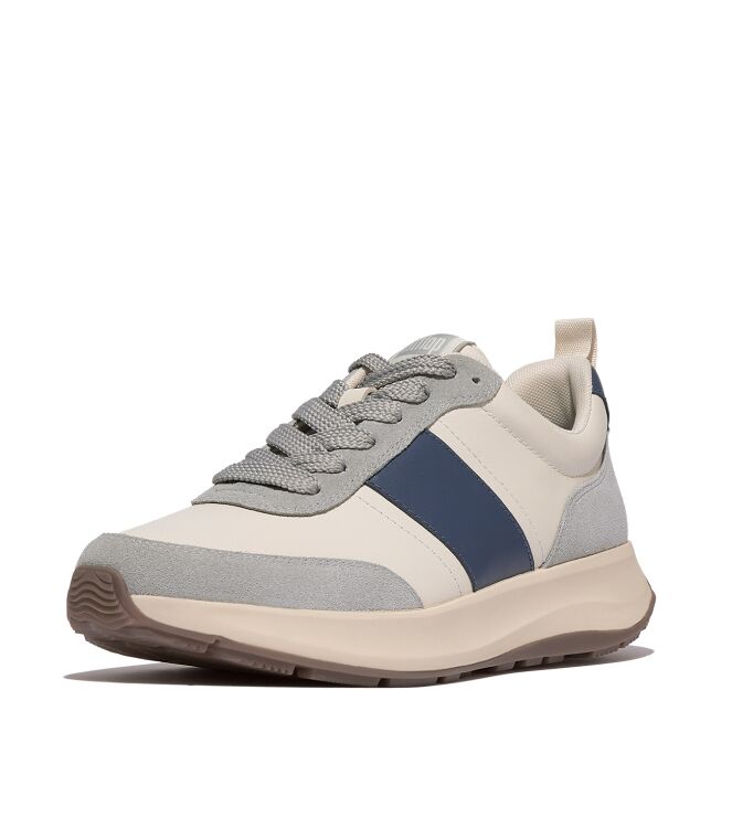 FitFlopTM f mode flow sneaker leather paris beige mix Direct leverbaar uit de webshop van www